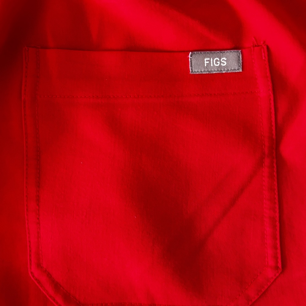 Figs Red Scrub Set - Picture 6 of 11